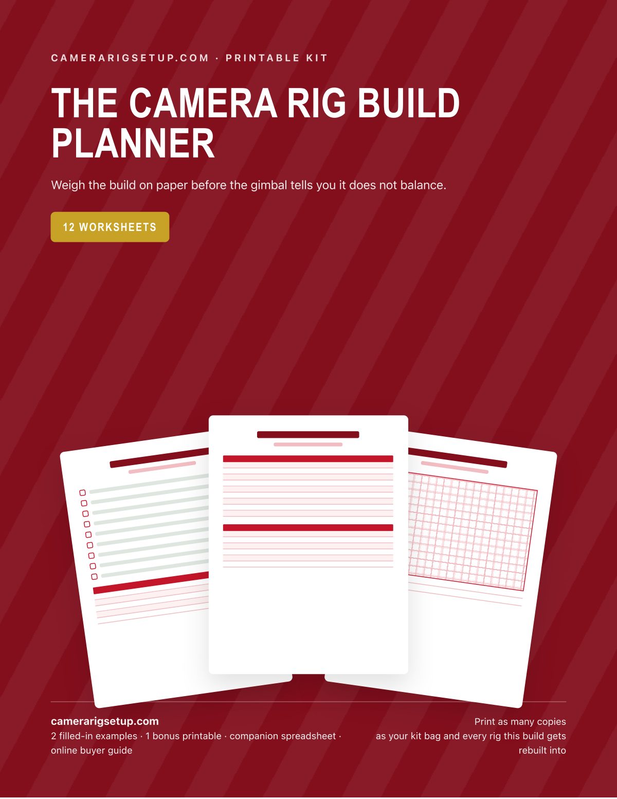 The Camera Rig Build Planner cover